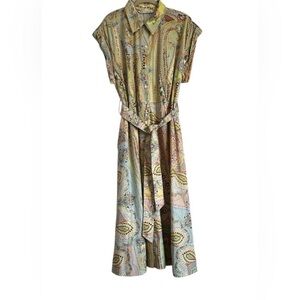 Zara Vibrant Paisley Maxi Dress